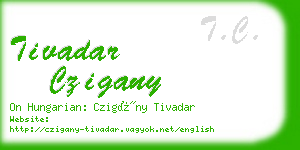 tivadar czigany business card